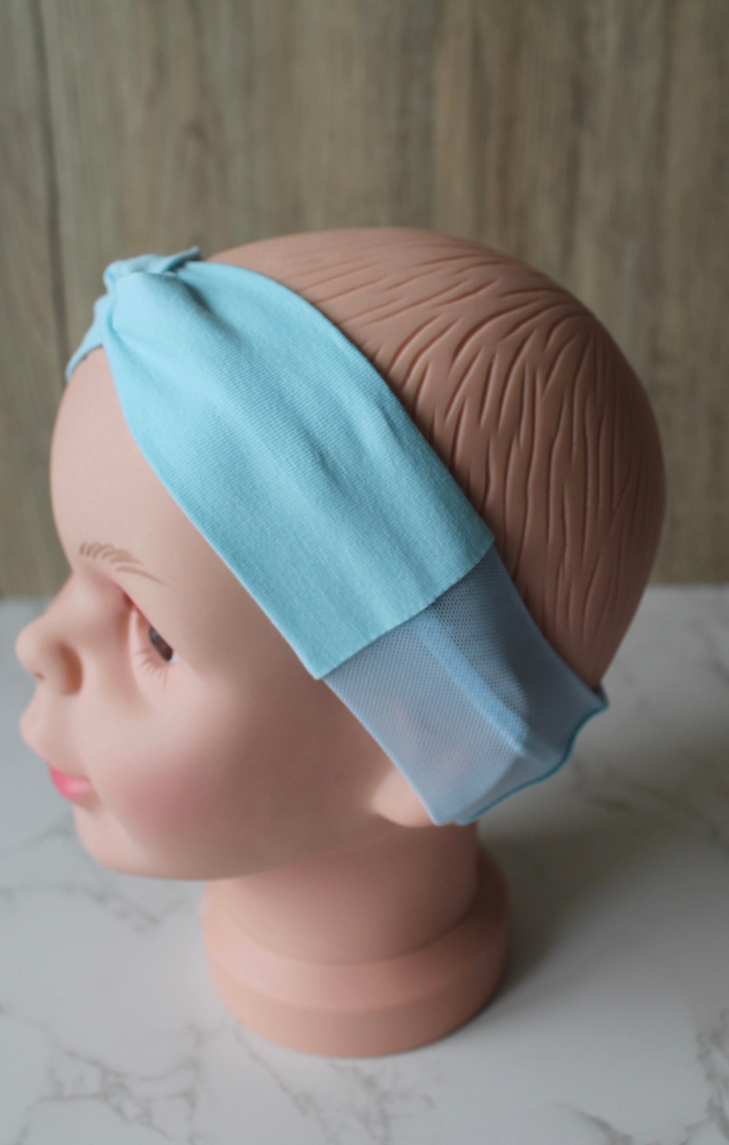 Twist Mesh Headband for Cochlear Implant/Hearing Aid - Solid Colour
