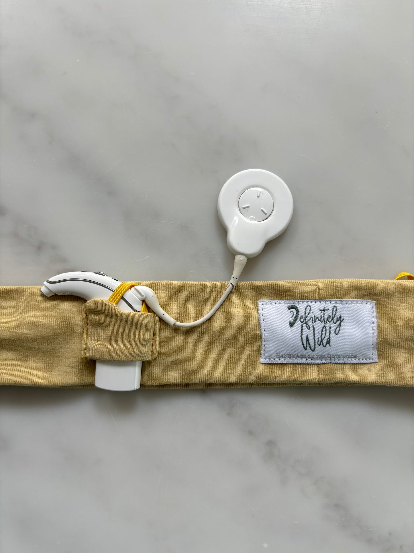 Straight Pocket Headband for Cochlear Implants - Ready to Post