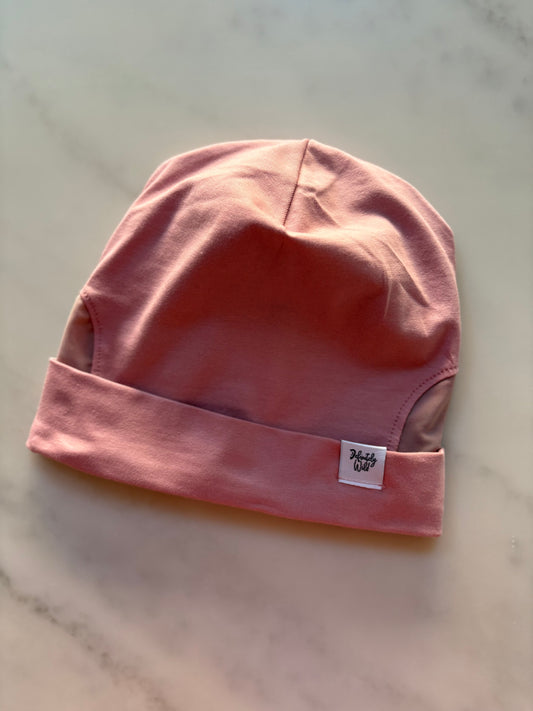 Gorro Beanie de color sólido para implante coclear/audífono