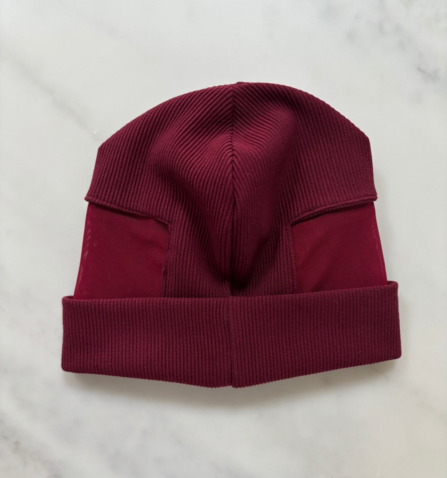 Turn Up Slouchy Ribbed Jersey Beanie