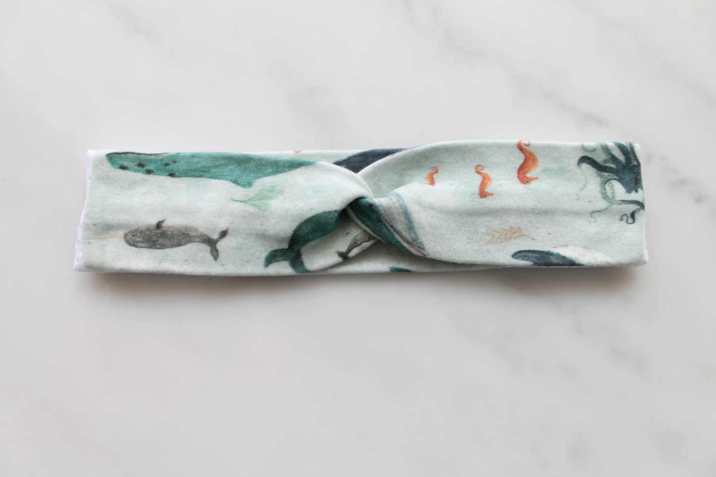 Twist Mesh Headband for Cochlear Implants and Hearing Aids  - Print
