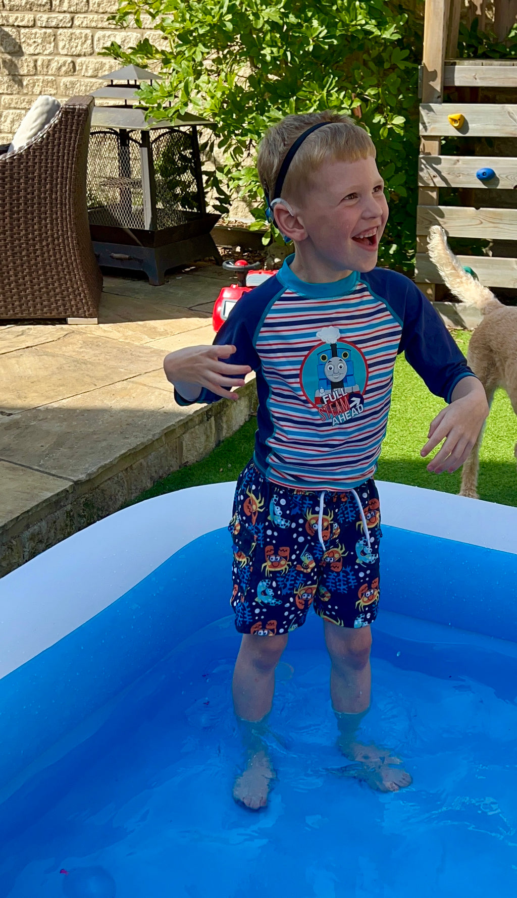 Cochlear Implant Elastic Headband - For Aqua +