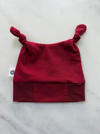 Cochlear Implant/Hearing Aid Solid Colour Knotted Hat