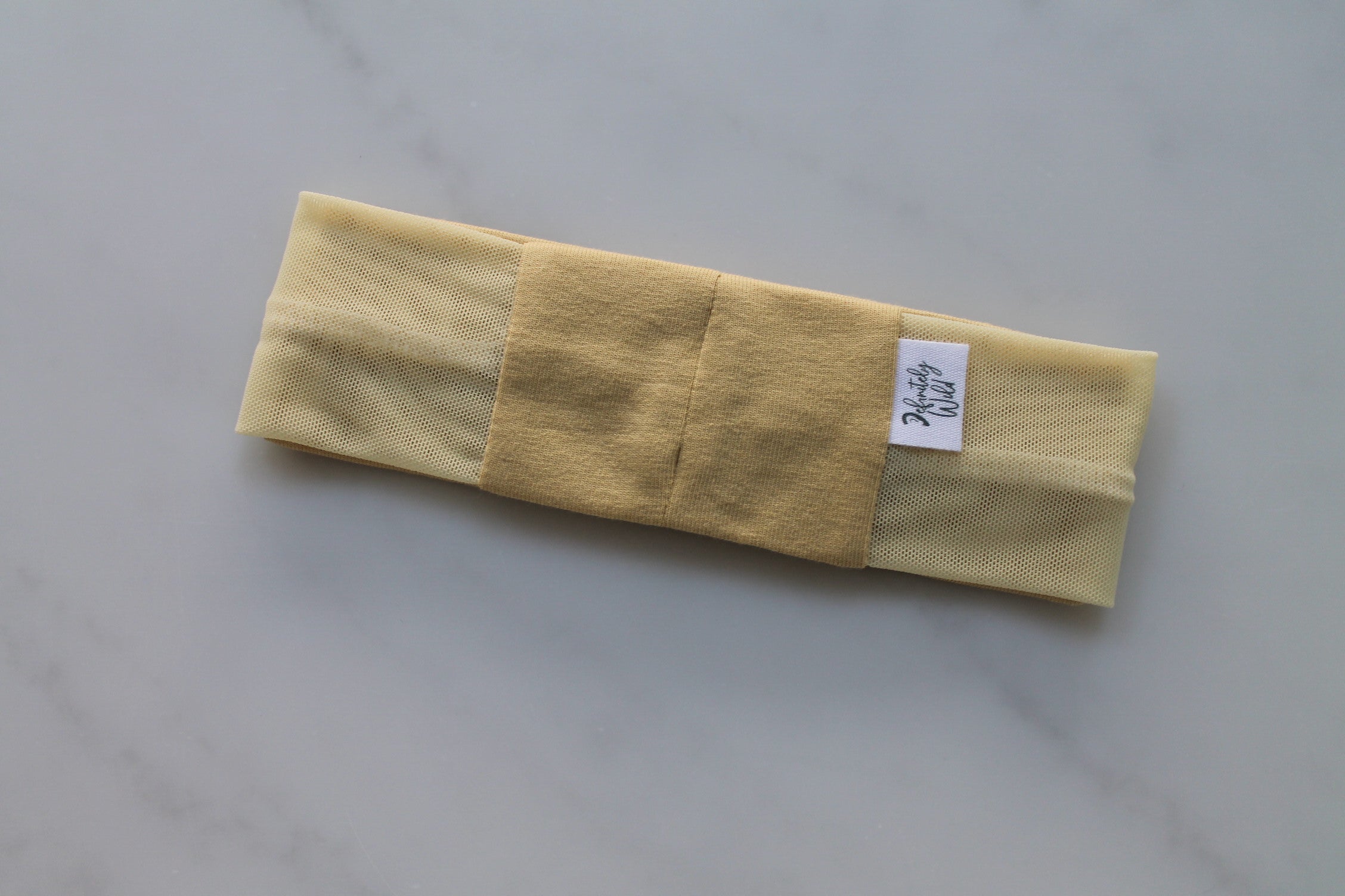 Cochlea-Implantat/Hörgerät, einfarbig, gerades Stirnband