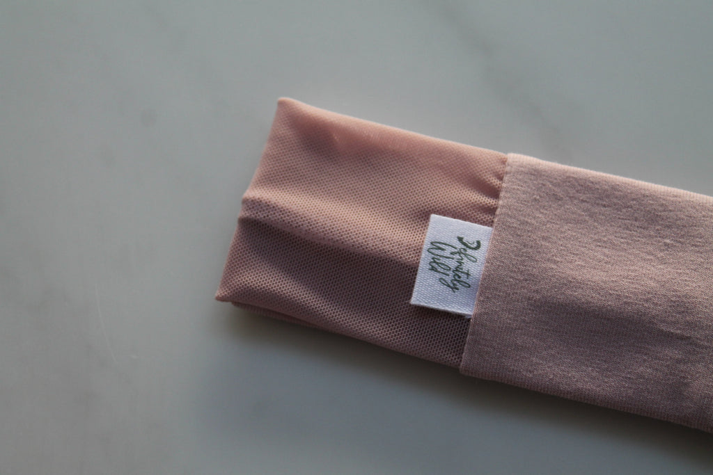 Cochlea-Implantat/Hörgerät, einfarbig, gerades Stirnband