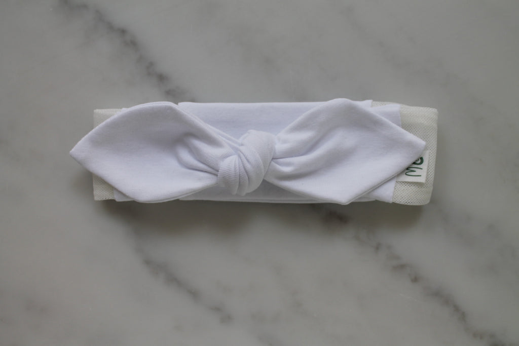 Bow Mesh Headband for Cochlear Implants and Hearing Aids - Solid Colour