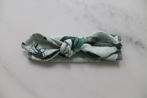 Bow Mesh Headband for Cochlear Implants and Hearing Aids - Print