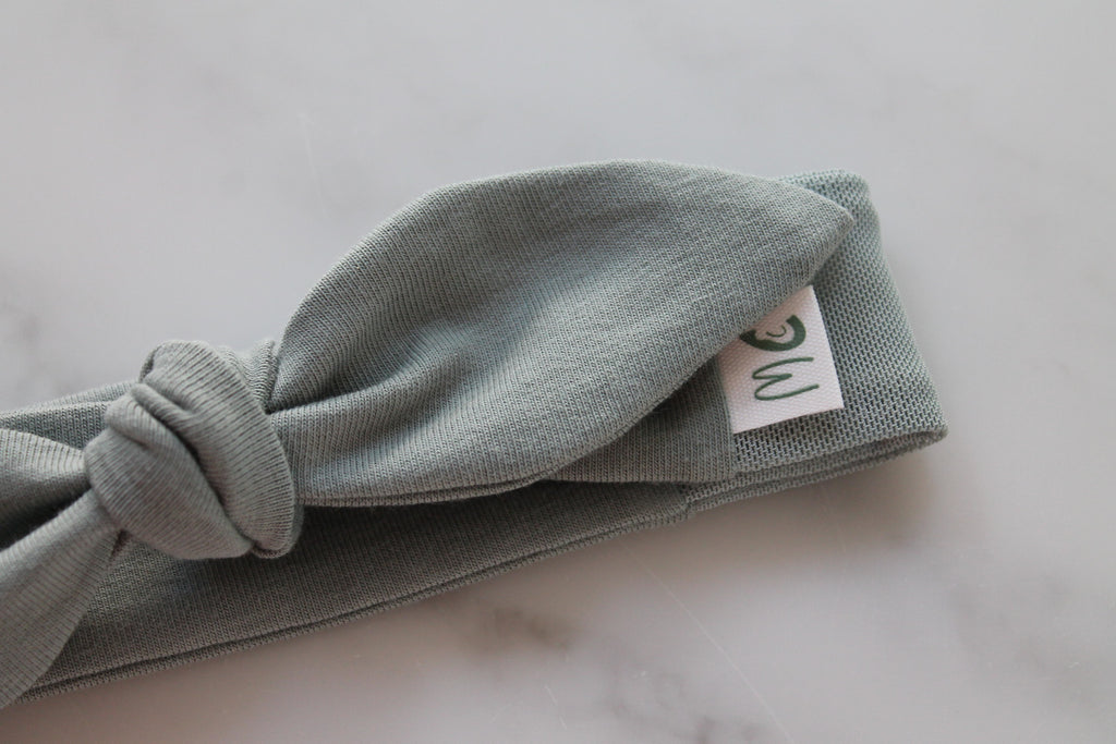 Bow Mesh Headband for Cochlear Implants and Hearing Aids - Solid Colour