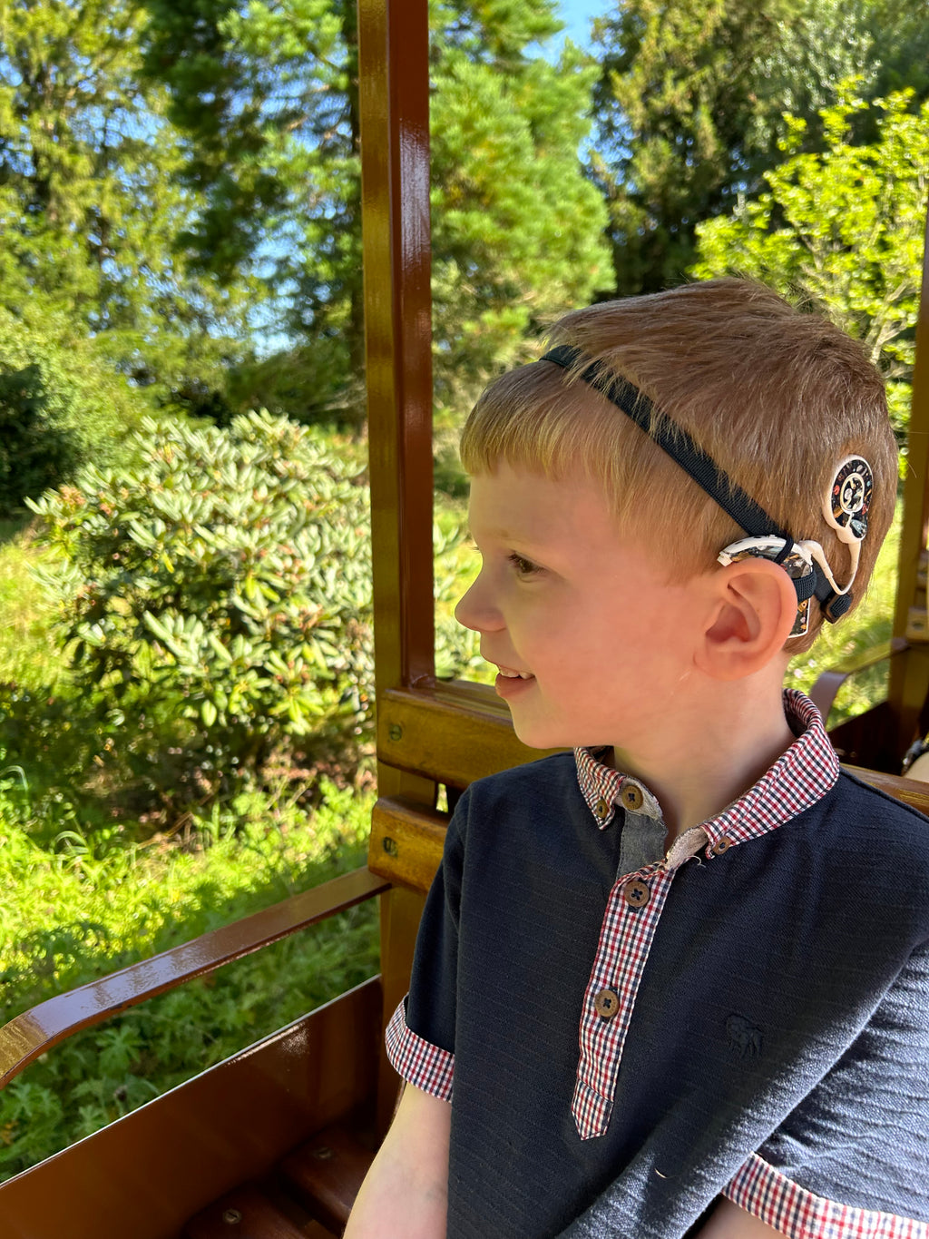 Cochlear Implant Elastic Headband - For Aqua +