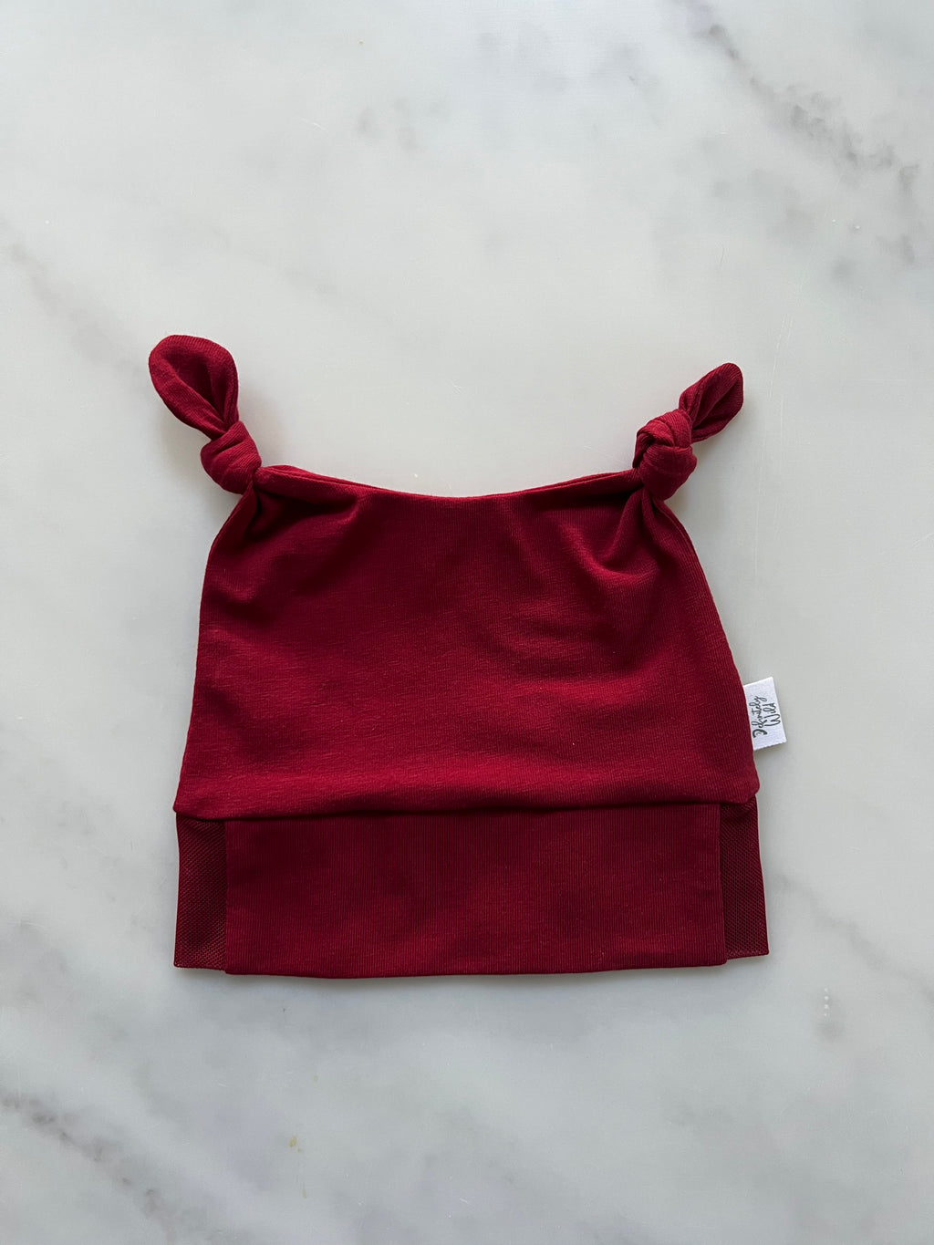 Cochlear Implant/Hearing Aid Solid Colour Knotted Hat