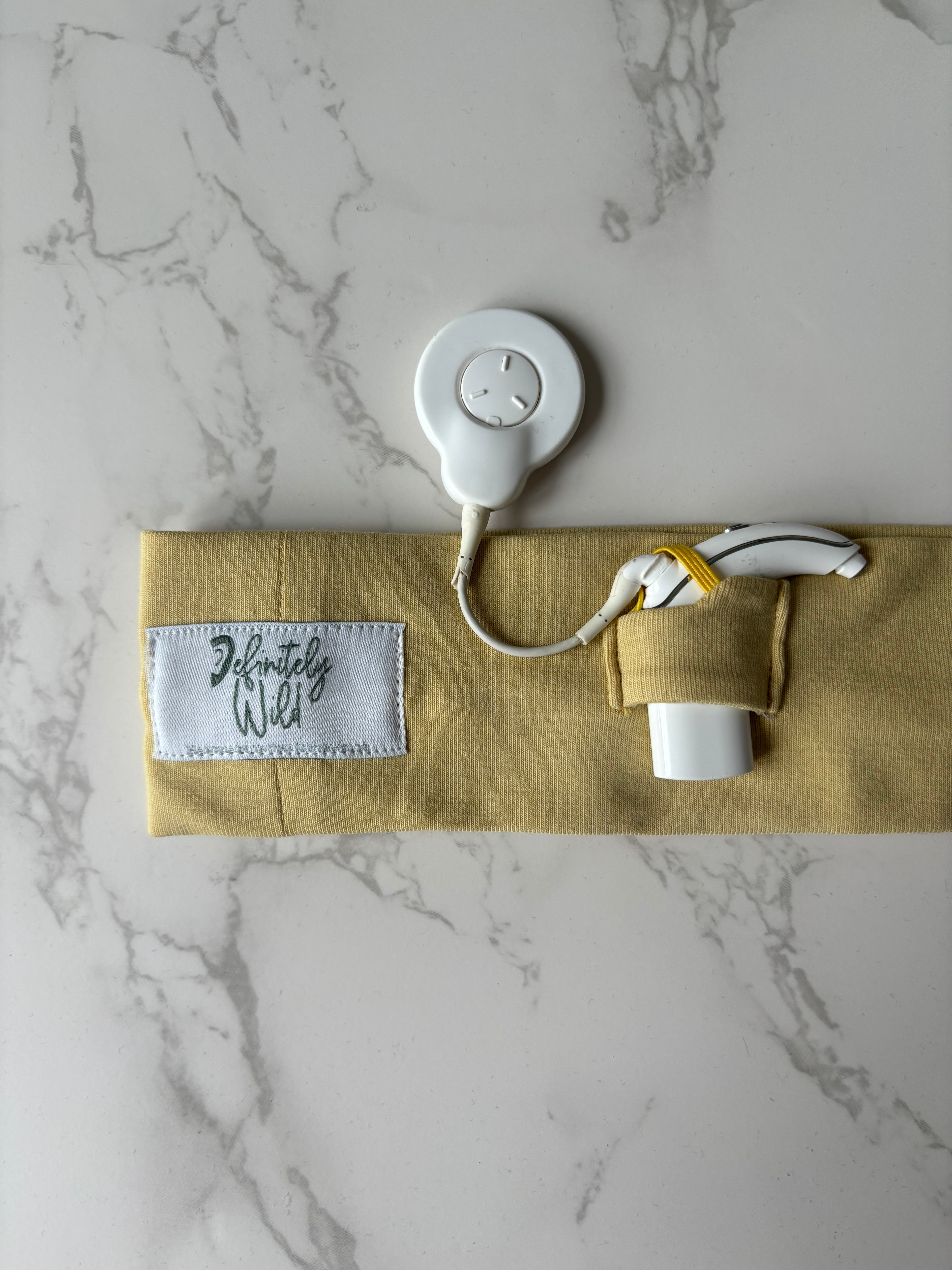 Twist Pocket Headband for Cochlear Implants - Solid Colour