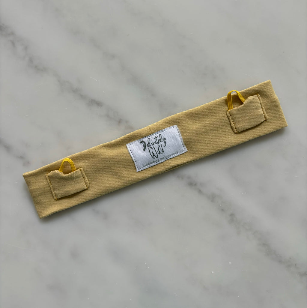 Diadema recta de color sólido para implante coclear/audífono