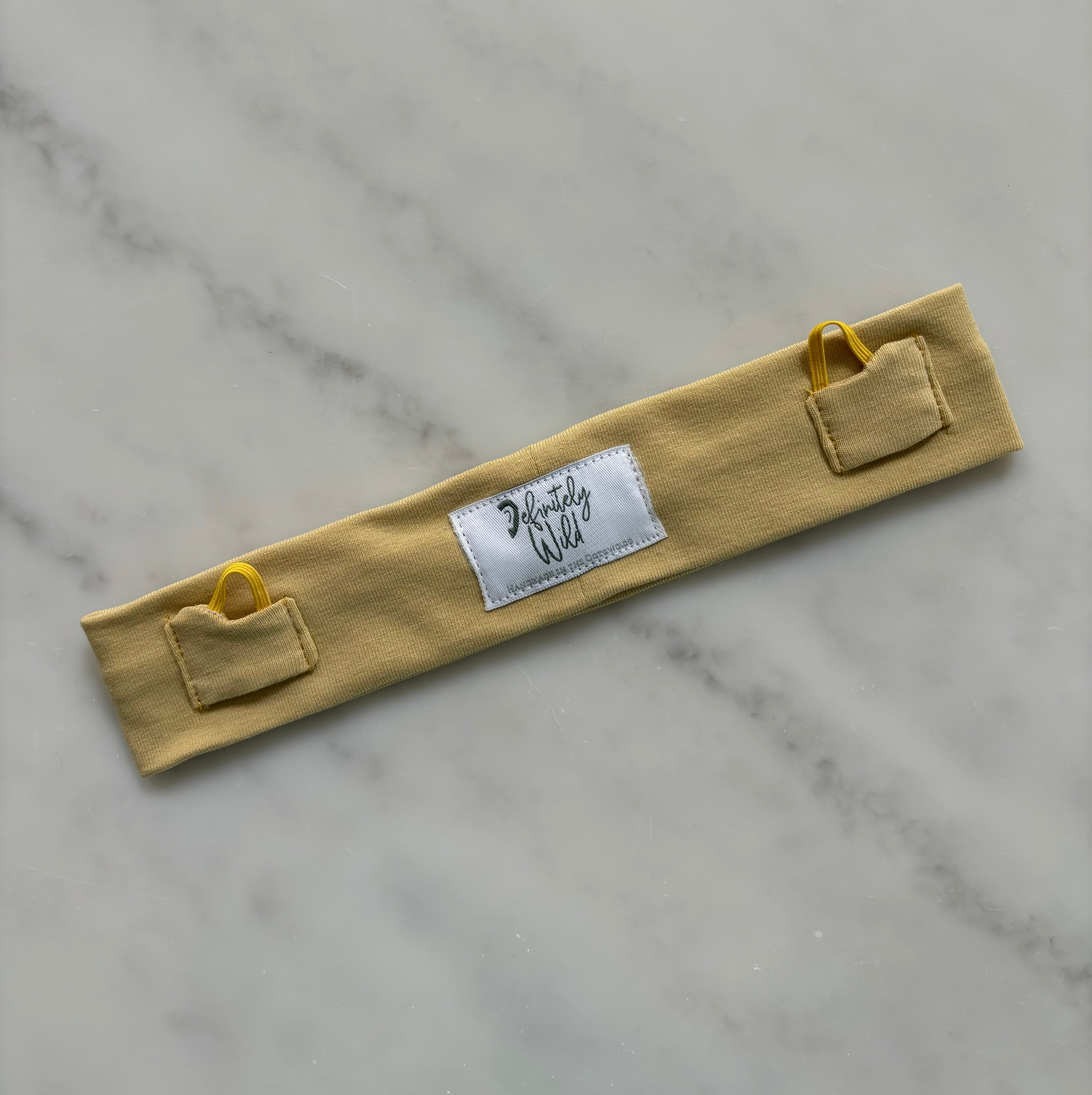 Straight Pocket Headband for Cochlear Implants - Solid Colour