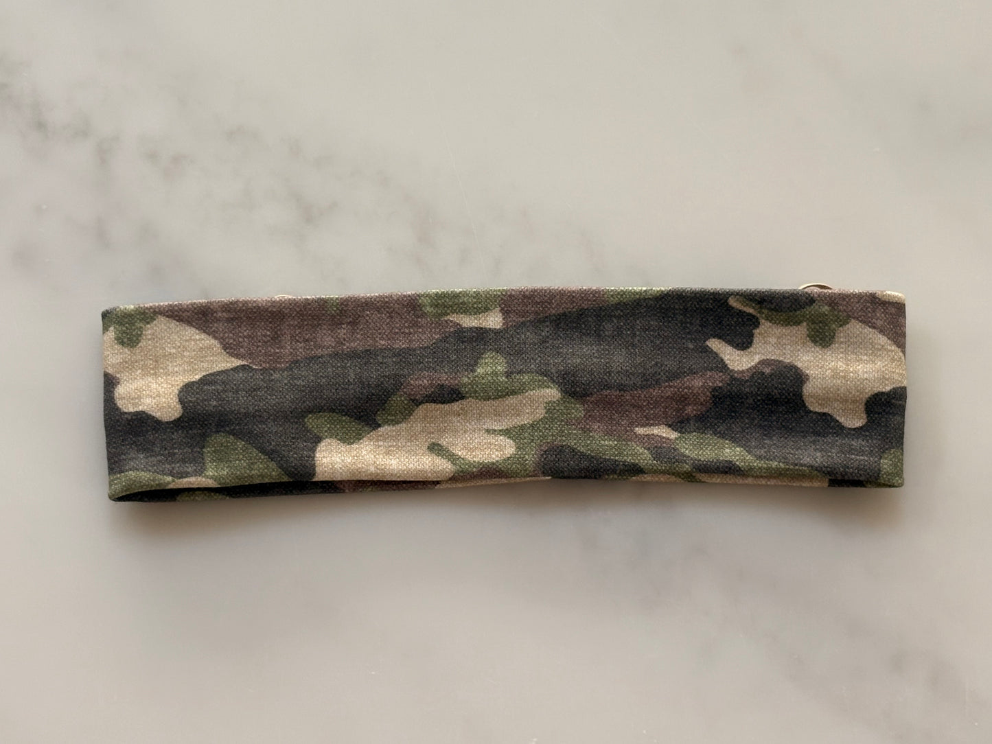 Straight Mesh Headband for Cochlear Implant and Hearing Aids - Print