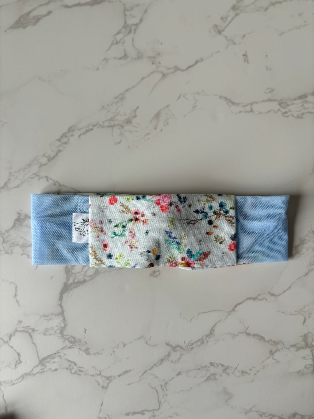 Twist Mesh Headband for Cochlear Implants and Hearing Aids  - Print