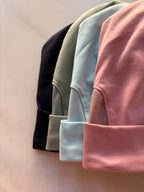 Gorro Beanie de color sólido para implante coclear/audífono