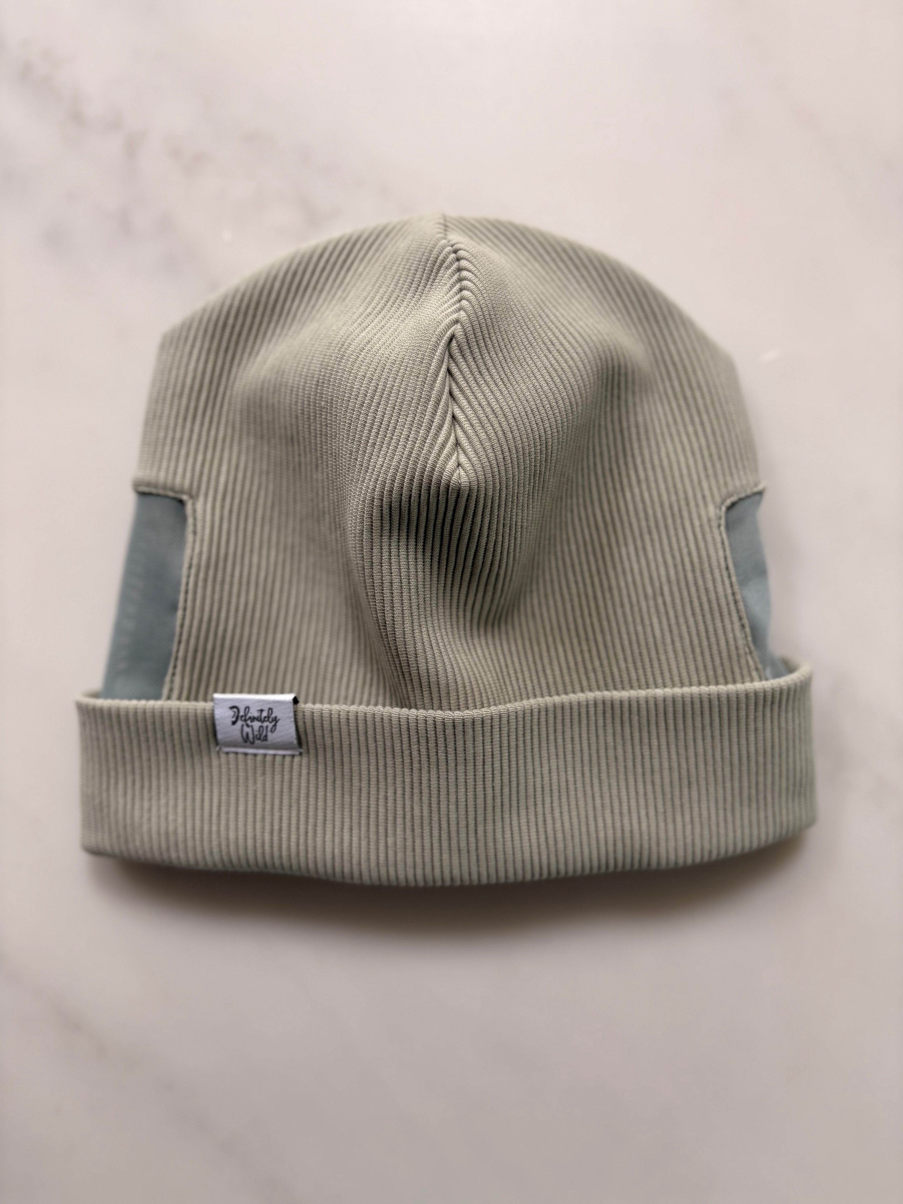 Ribbed Jersey Beanie - Turn Up Style