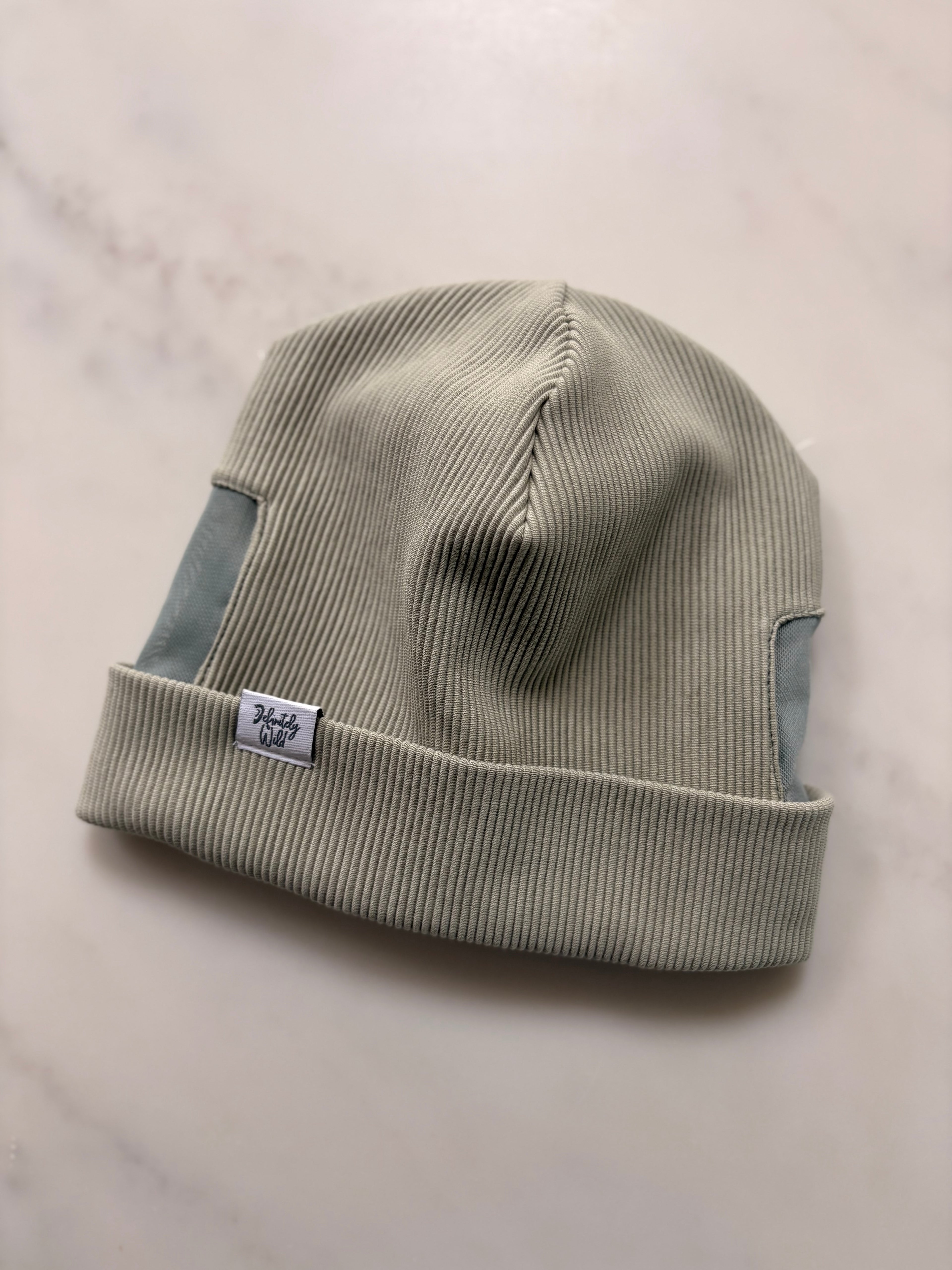 Ribbed Jersey Beanie - Turn Up Style