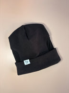 Ribbed Jersey Beanie - Turn Up Style