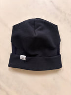 Ribbed Jersey Beanie - Turn Up Style