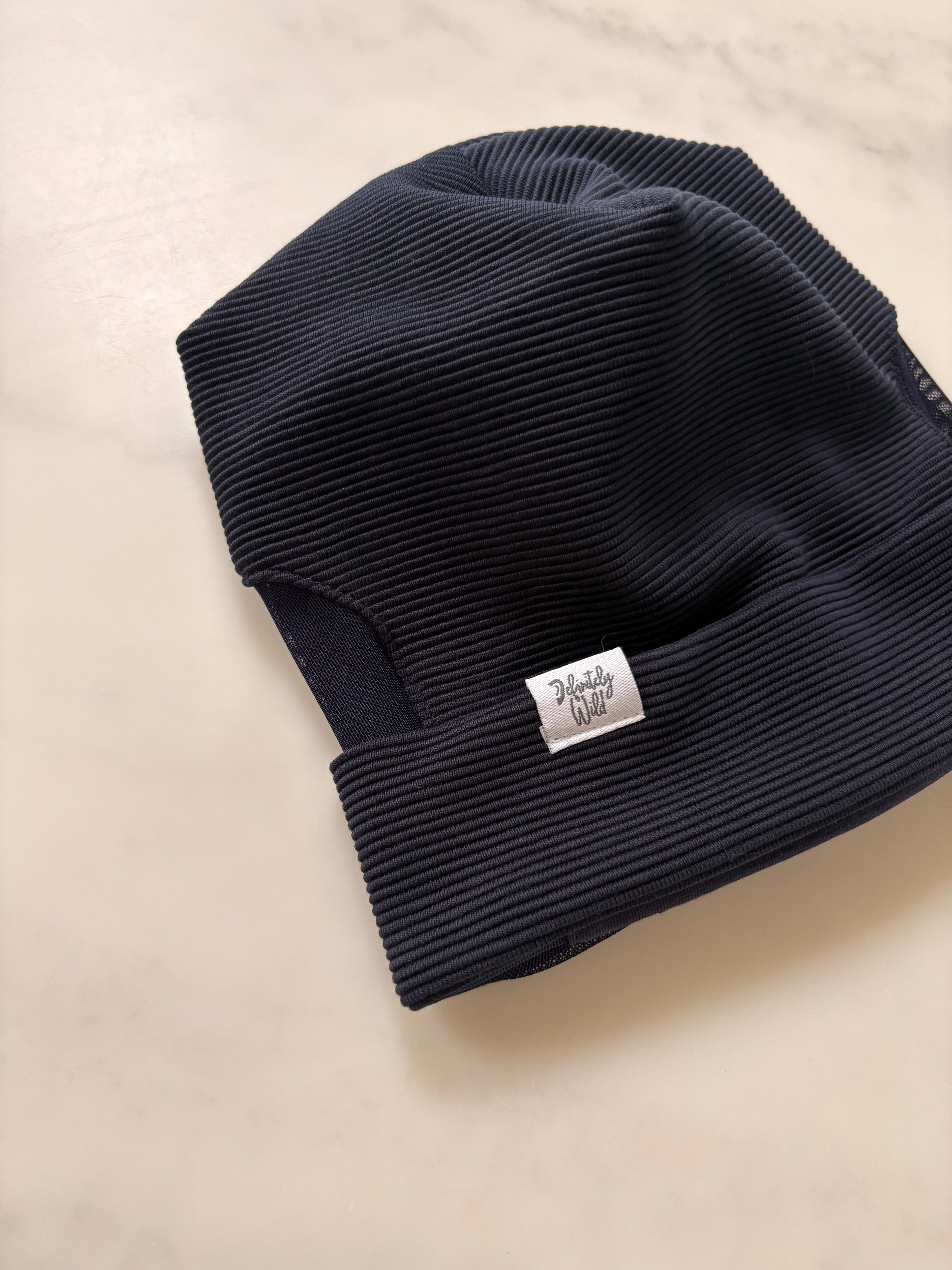 Ribbed Jersey Beanie - Turn Up Style