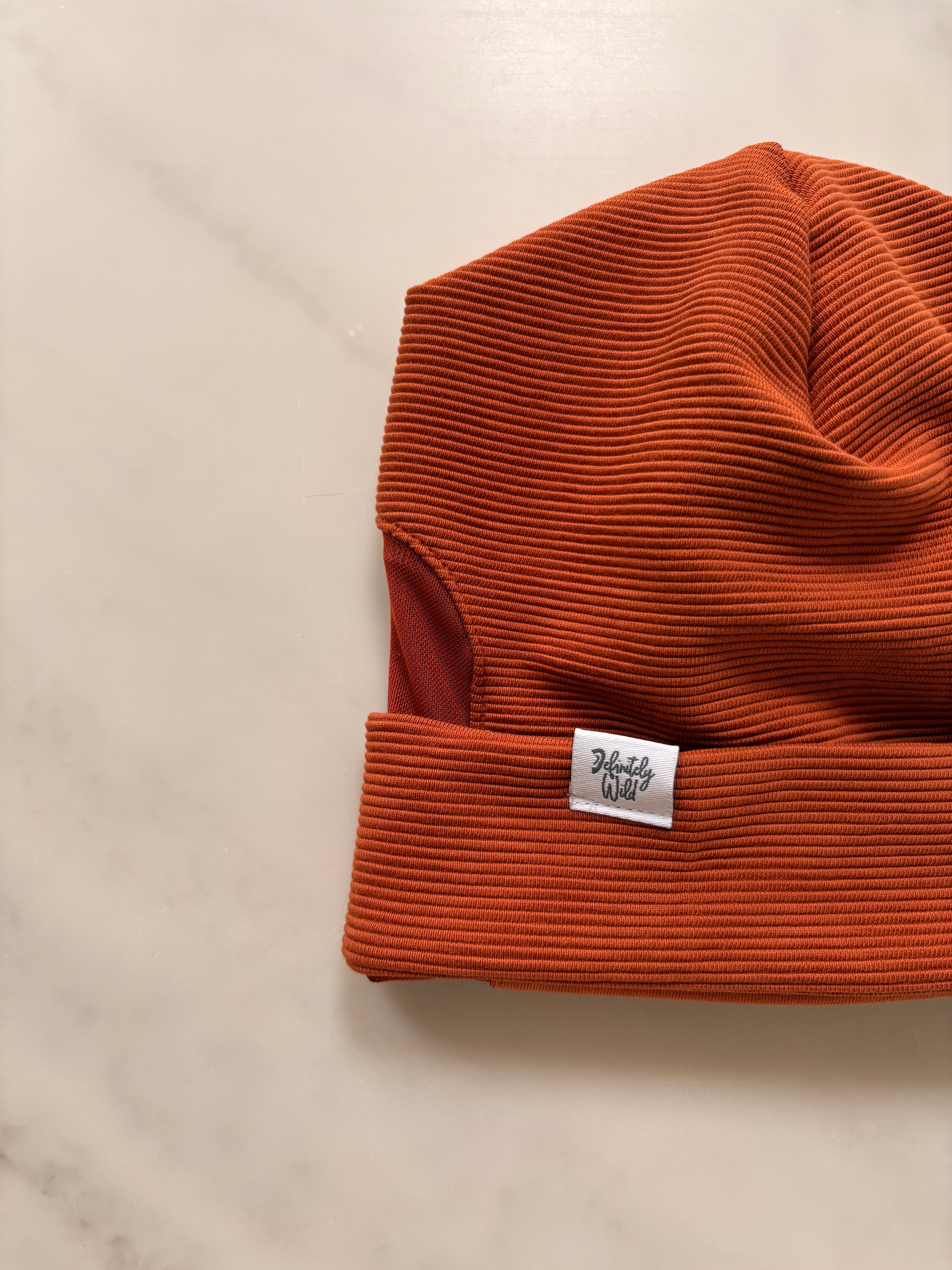Ribbed Jersey Beanie - Turn Up Style