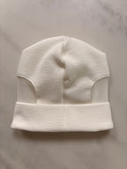 Ribbed Jersey Beanie - Turn Up Style