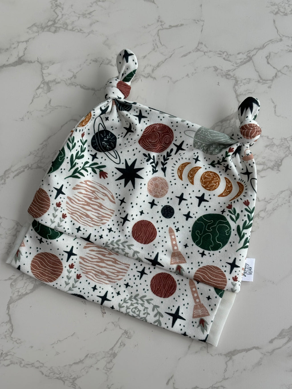 Knotted Hat for Cochlear Implants and Hearing Aids - Print