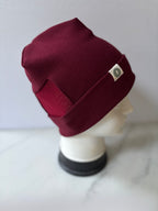 Ribbed Jersey Beanie - Turn Up Style