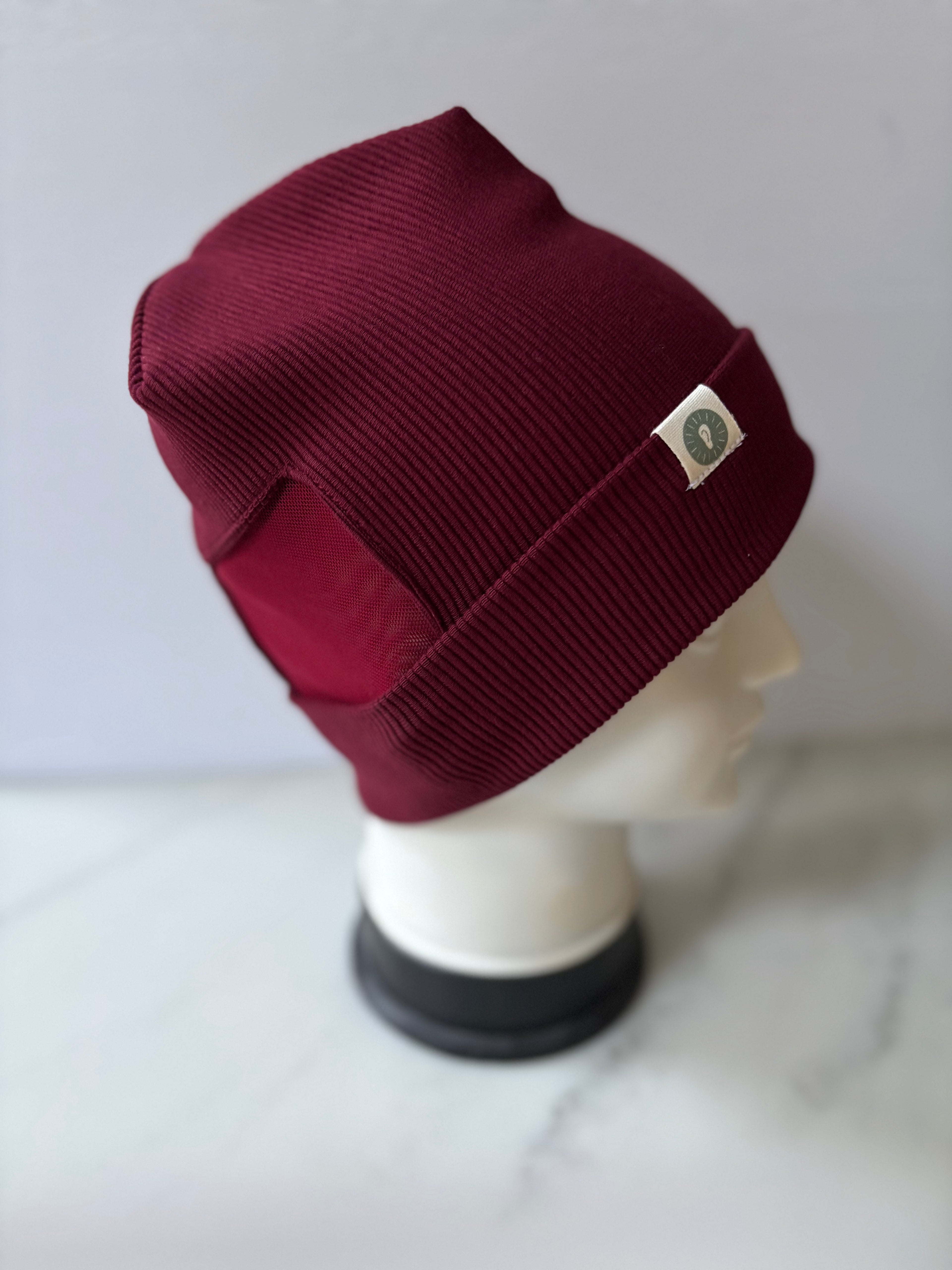 Ribbed Jersey Beanie - Turn Up Style