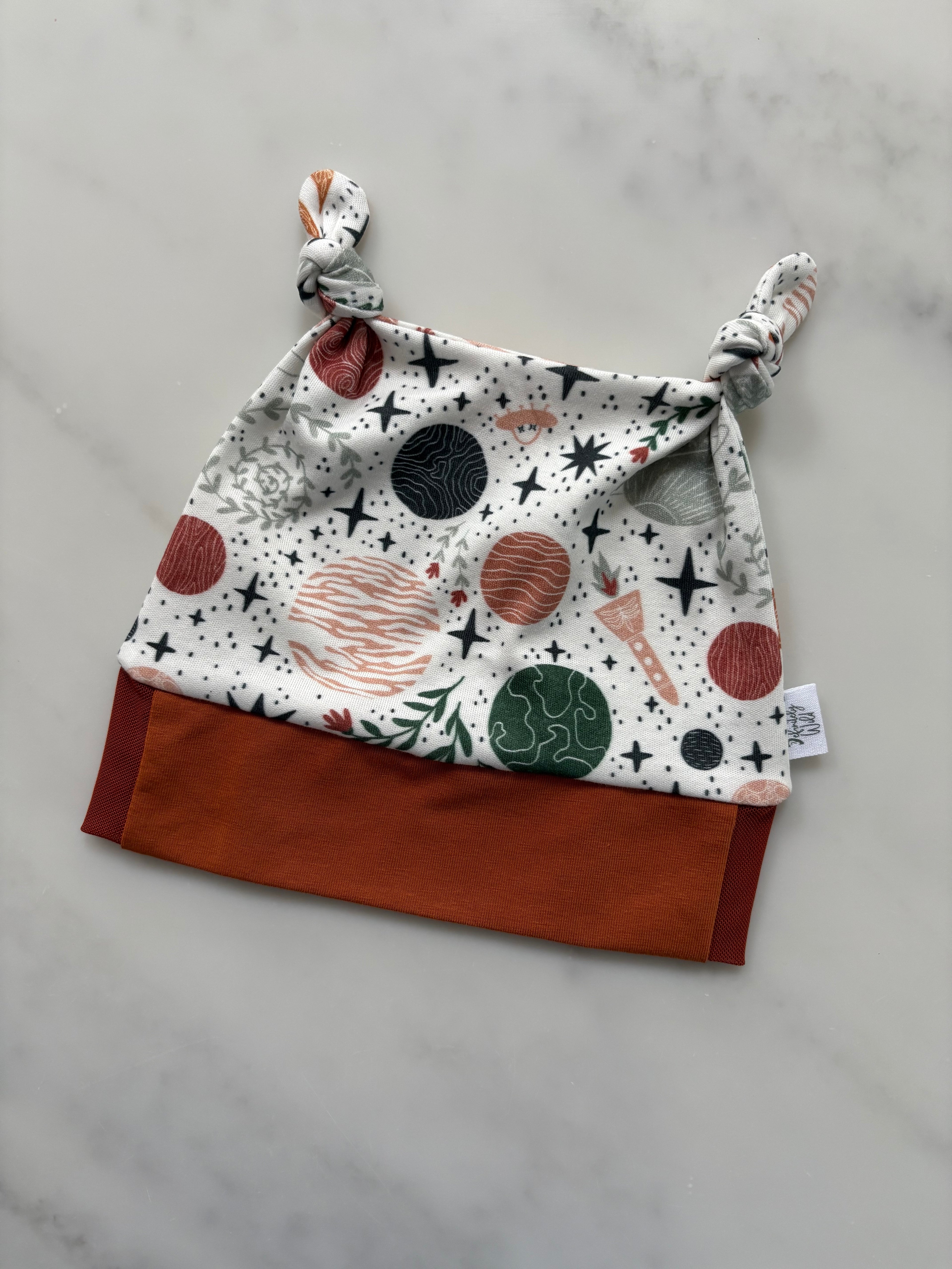 Knotted Hat for Cochlear Implants and Hearing Aids - Print