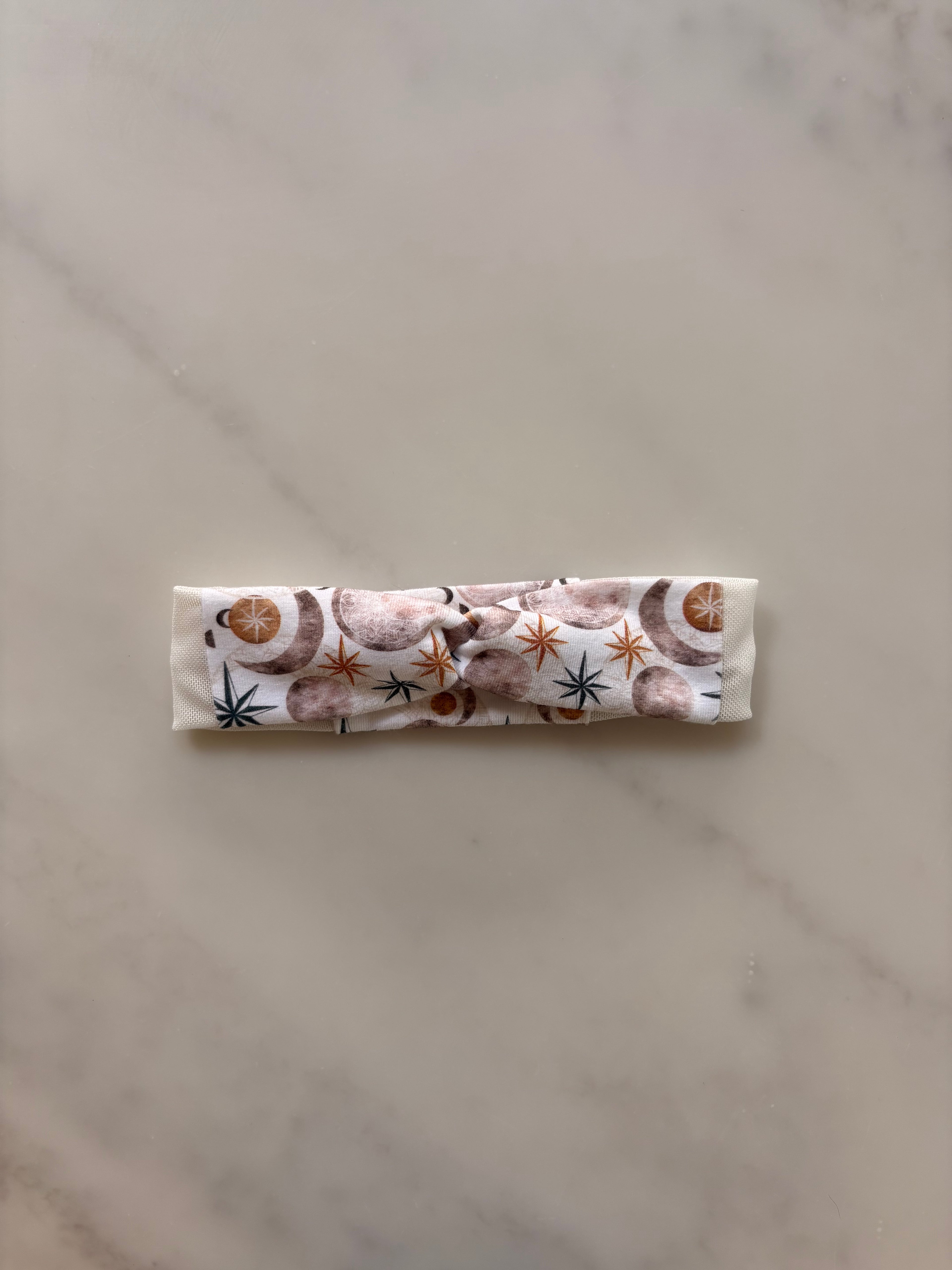 Twist Mesh Headband for Cochlear Implants and Hearing Aids  - Print