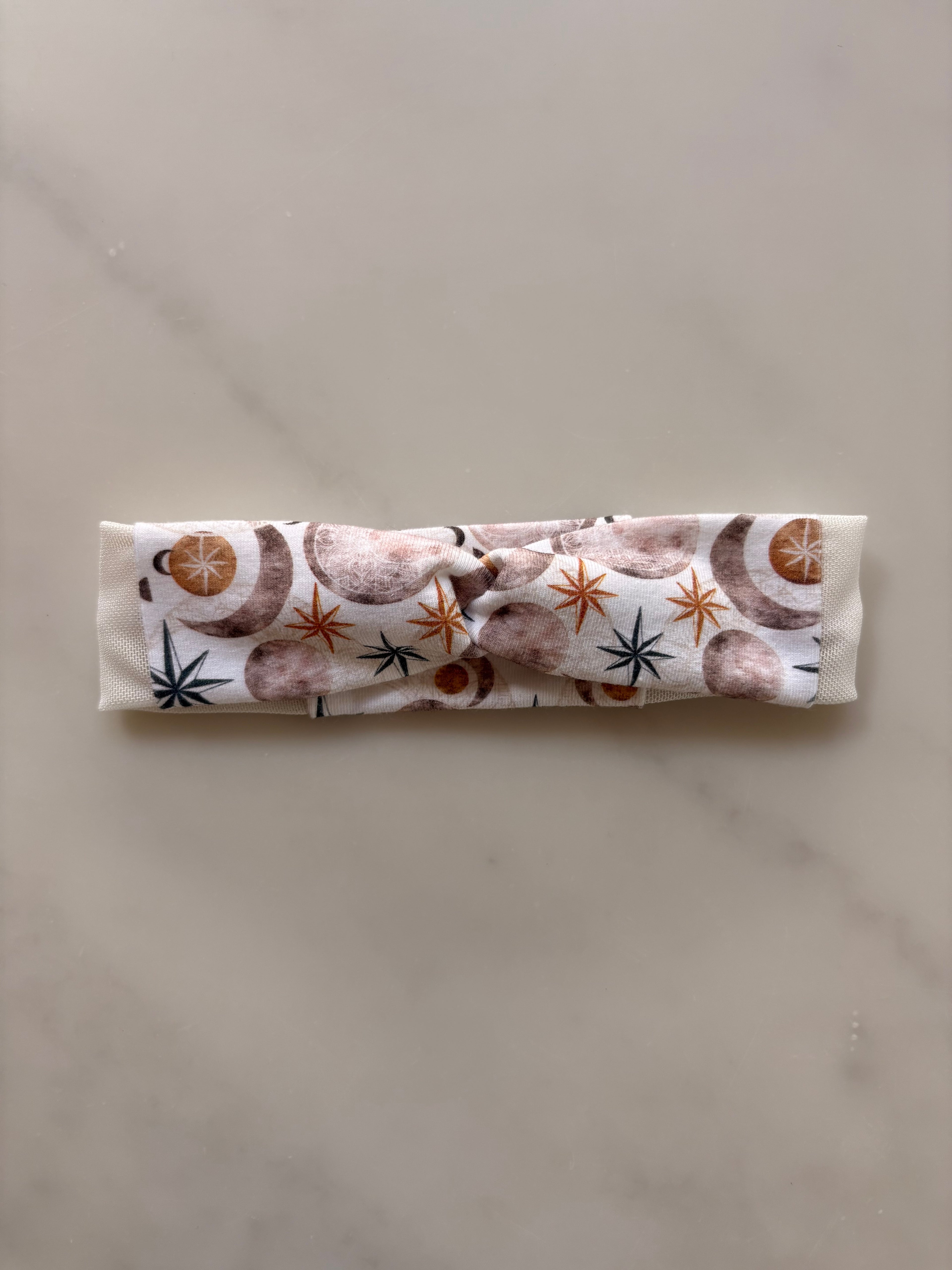 Twist Mesh Headband for Cochlear Implants and Hearing Aids  - Print