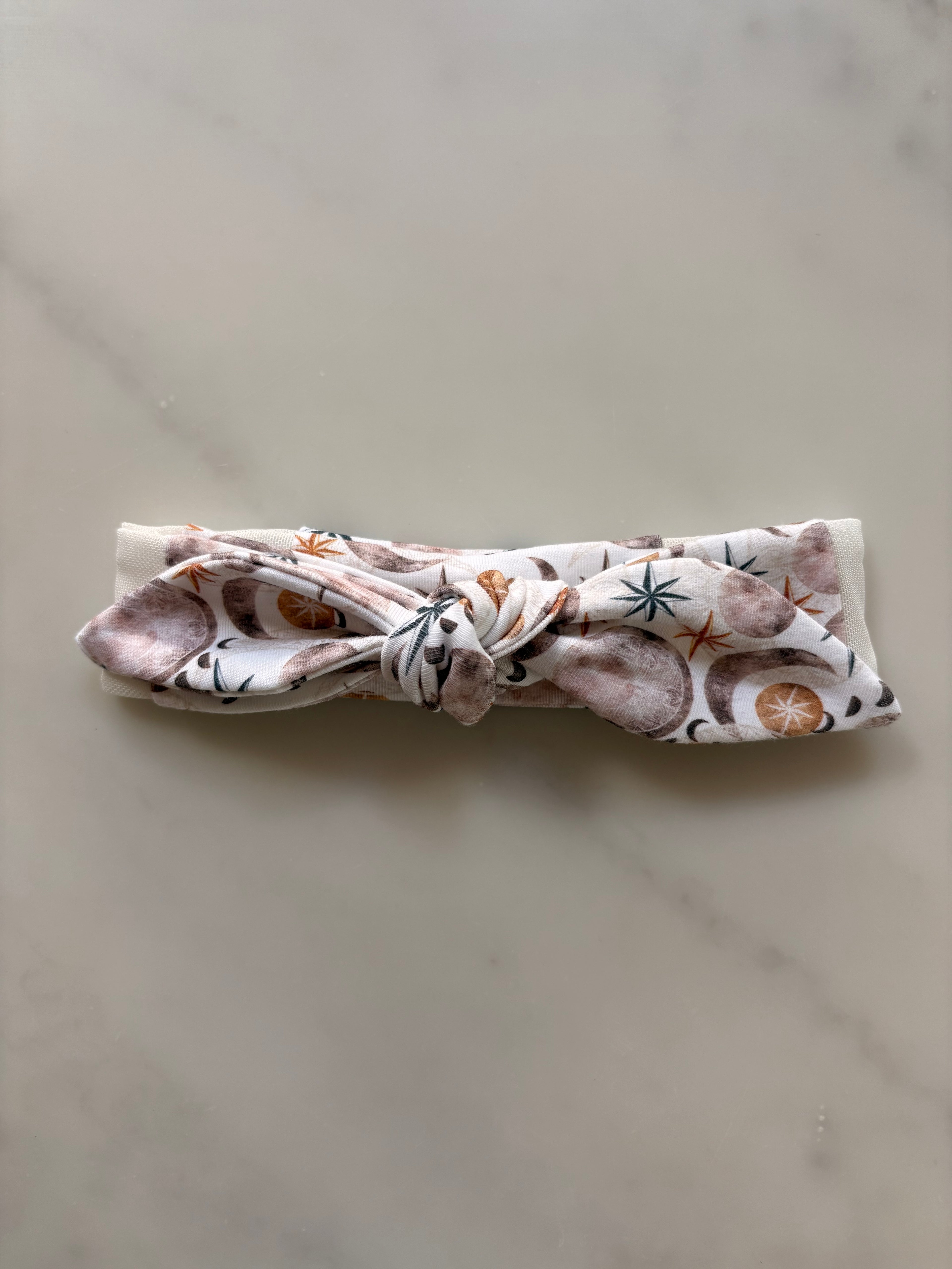 Bow Mesh Headband for Cochlear Implants and Hearing Aids - Print