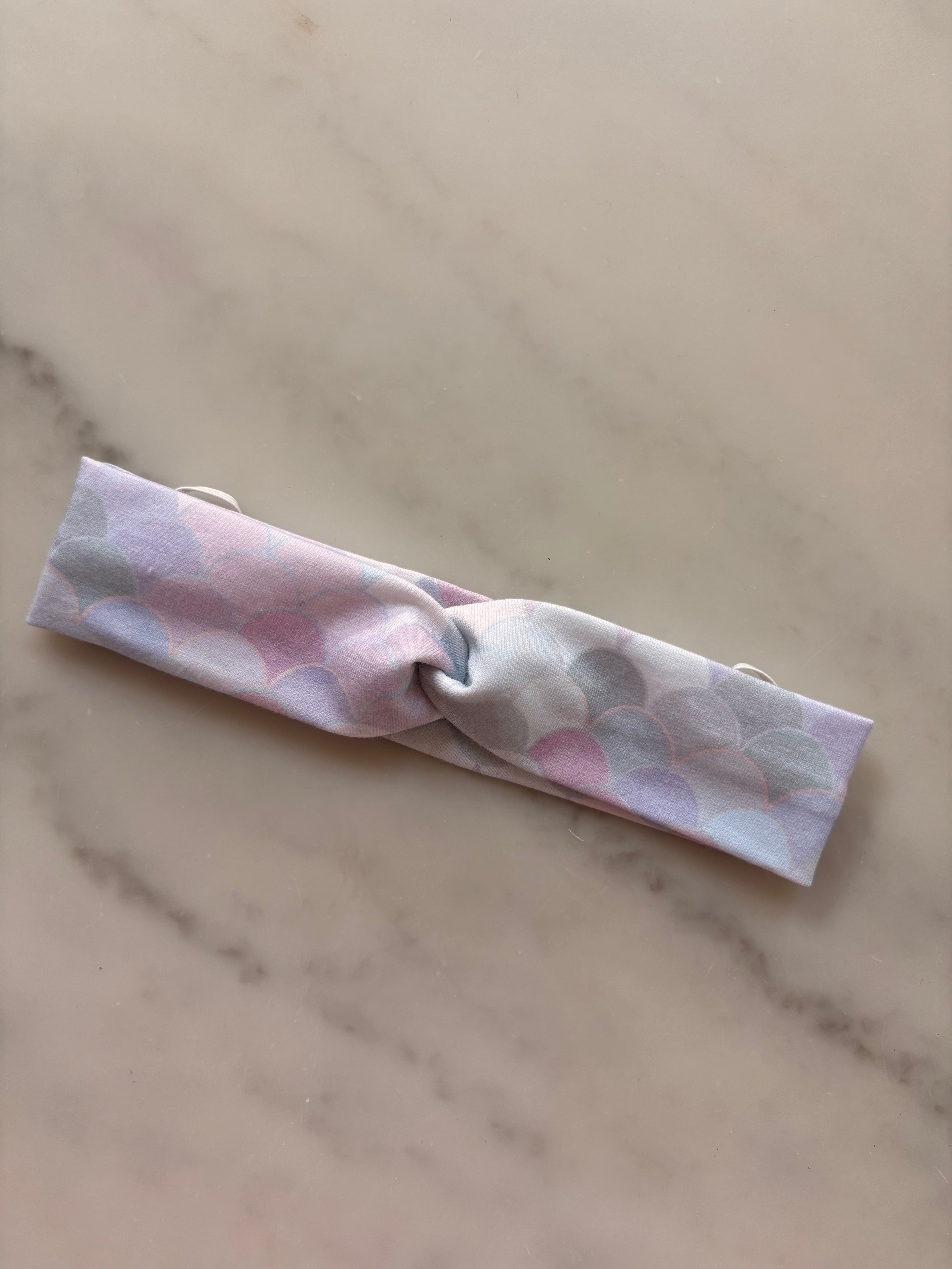 Twist Mesh Headband for Cochlear Implants and Hearing Aids  - Print