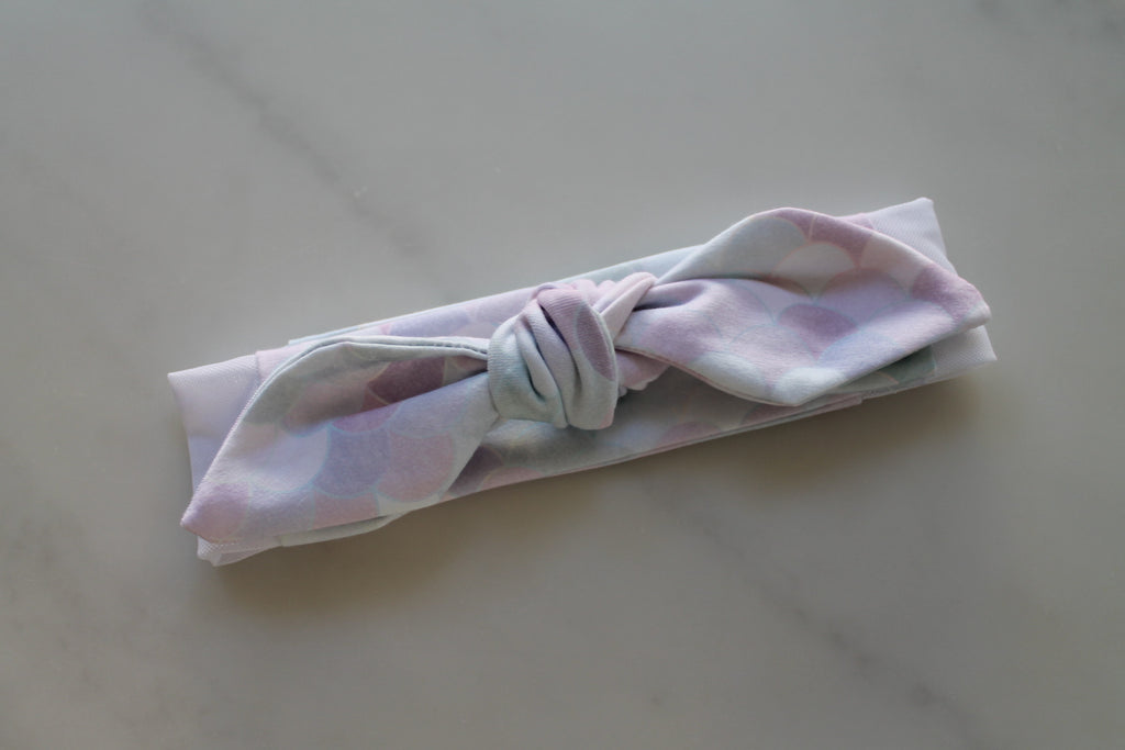 Bow Mesh Headband for Cochlear Implants and Hearing Aids - Print