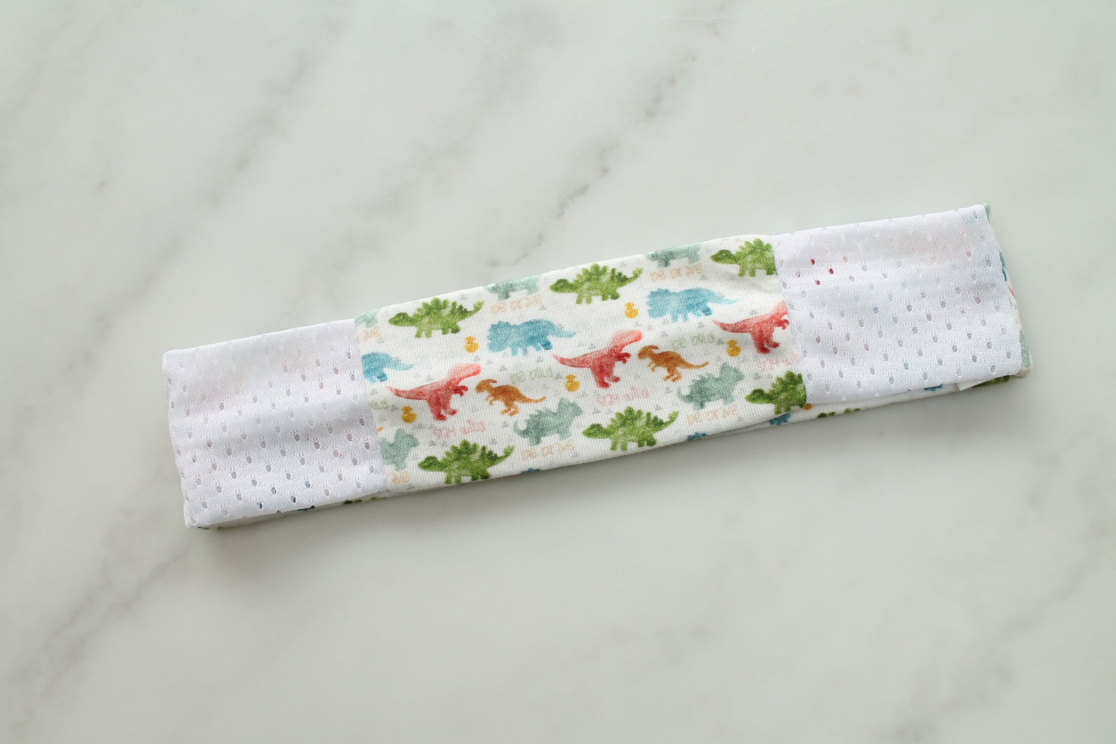 Straight Mesh Headband for Cochlear Implant and Hearing Aids - Print