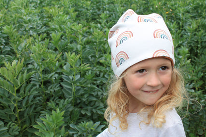Cochlear Implant/Hearing Device Rainbows Beanie Hat