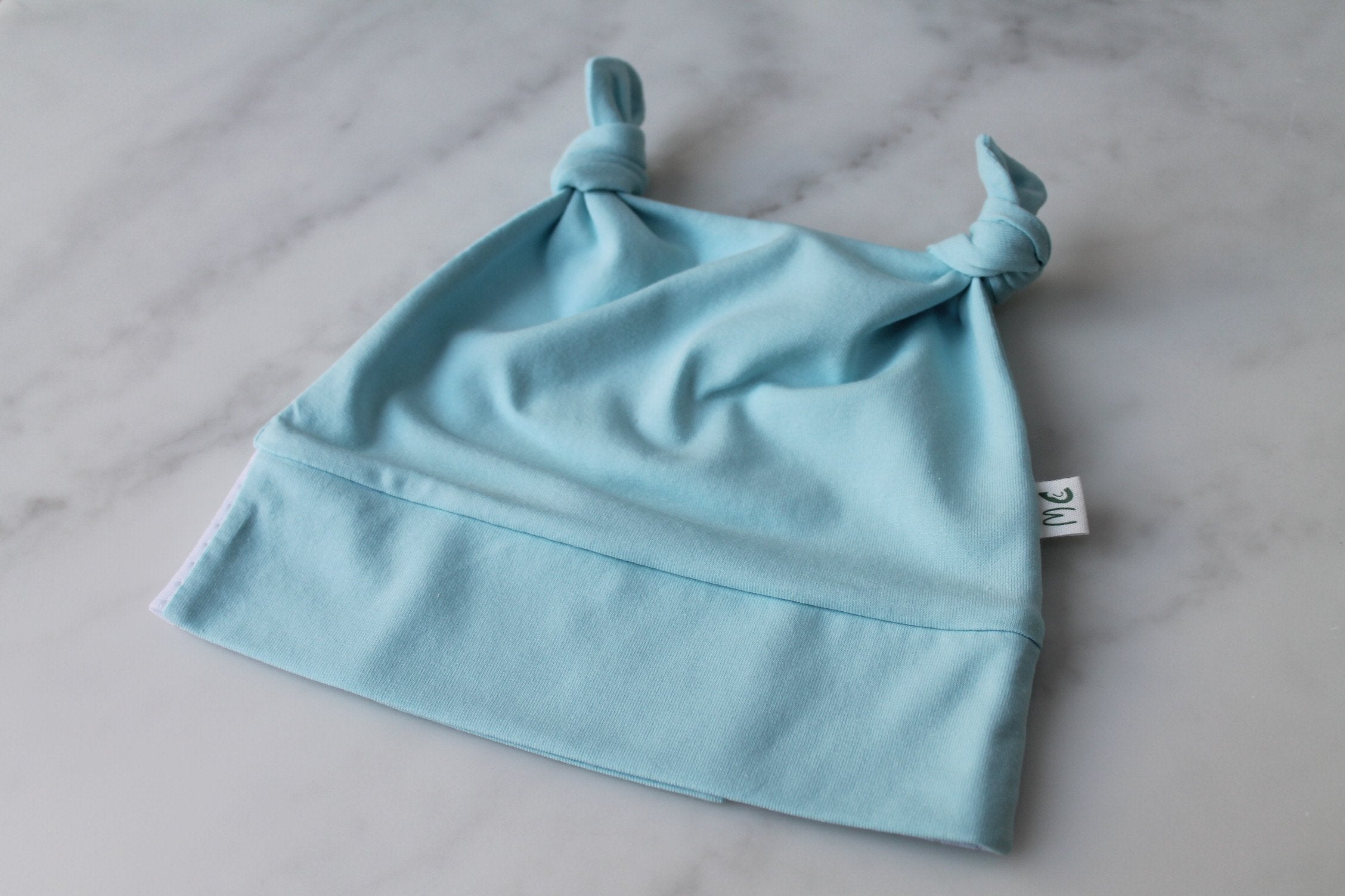 Cochlear Implant/Hearing Aid Solid Colour Knotted Hat