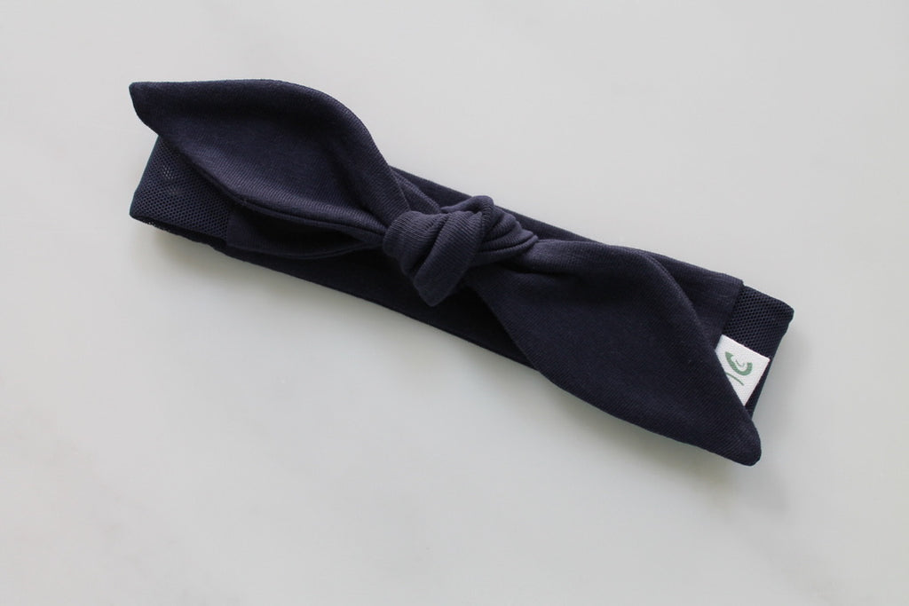 Bow Mesh Headband for Cochlear Implants and Hearing Aids - Solid Colour