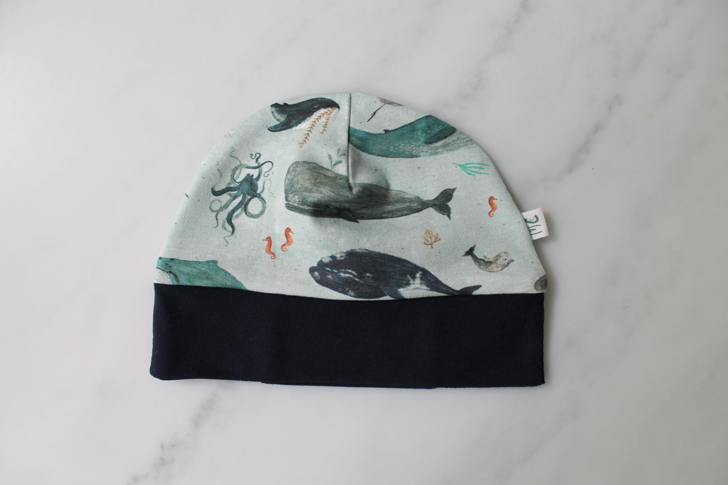 Cochlear Implant/Hearing Aid Whale Adventure Baby Hat