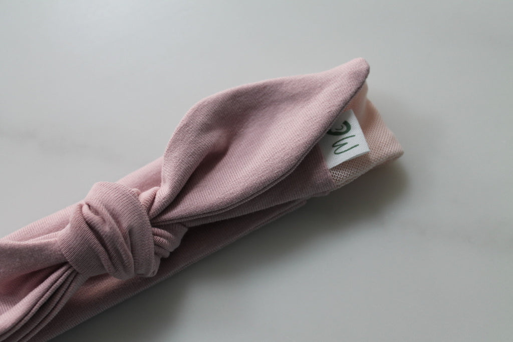 Bow Mesh Headband for Cochlear Implants and Hearing Aids - Solid Colour