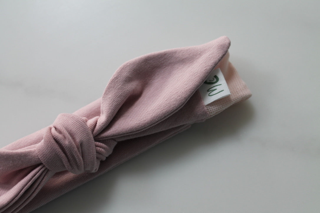 Bow Mesh Headband for Cochlear Implants and Hearing Aids - Solid Colour