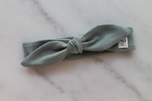 Cochlear Implant/Hearing Aid Solid Colour Bow Headband