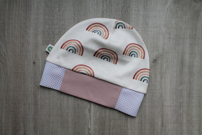 Cochlear Implant/Hearing Device Rainbows Baby Hat