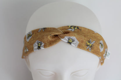 Ditsy Bee Twist Headband