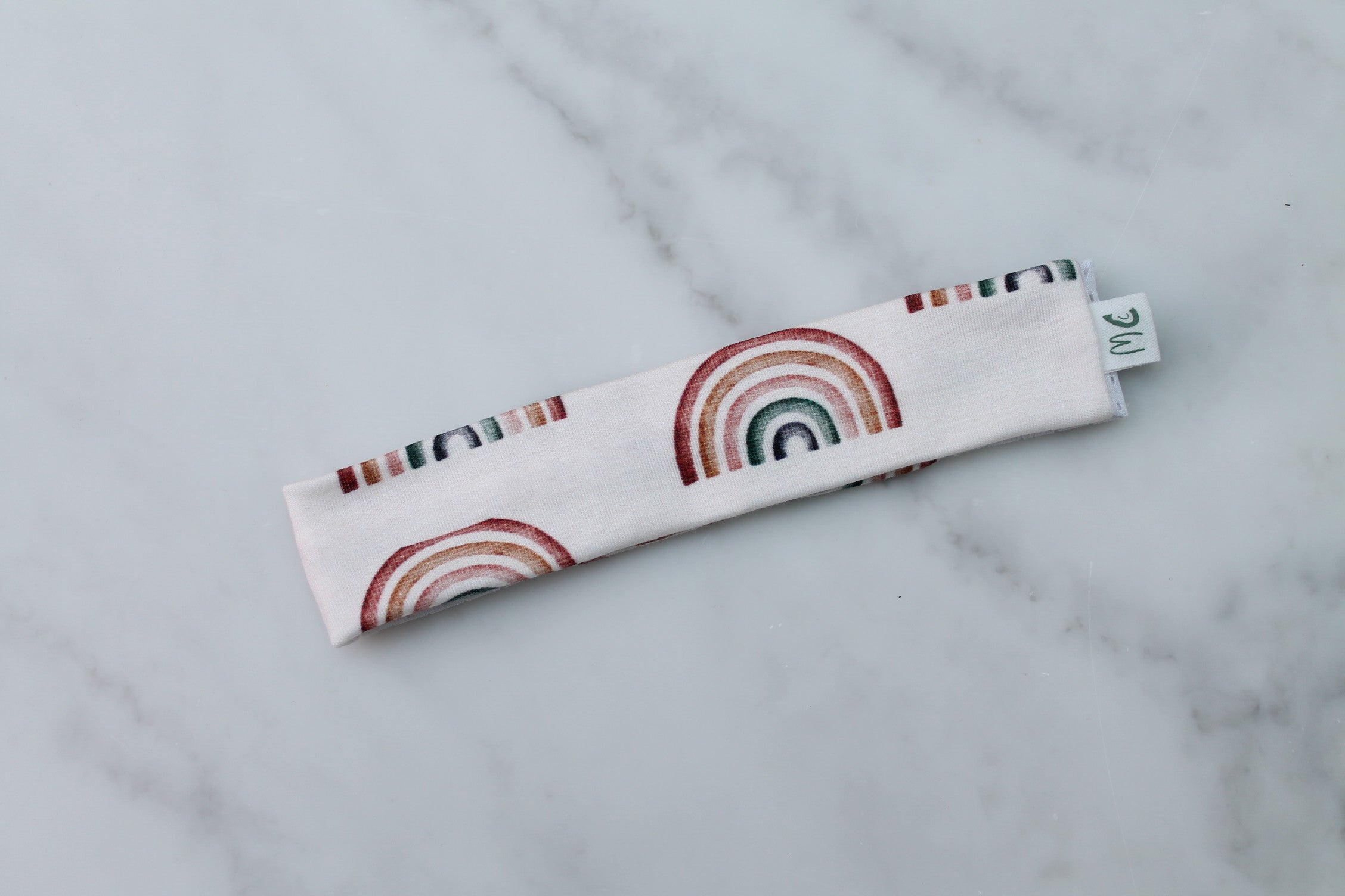 Straight Mesh Headband for Cochlear Implant and Hearing Aids - Print