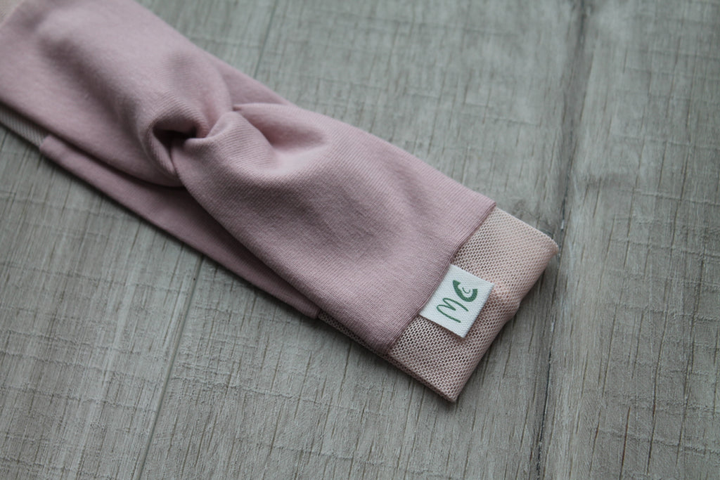 Cochlea-Implantat/Hörgerät, einfarbiges Twist-Stirnband