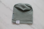 Einfarbige Beanie-Mütze für Cochlea-Implantate/Hörgeräte